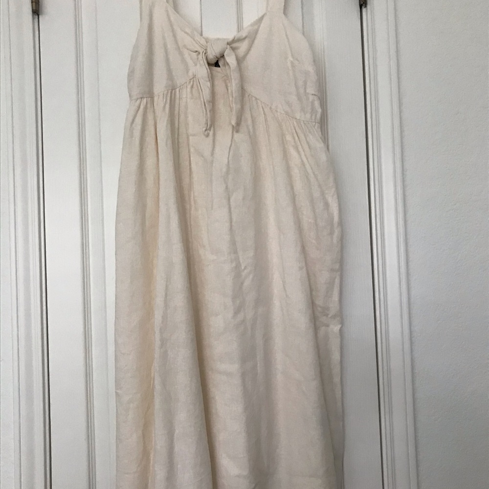 Who What Wear, midi linen dress, size M